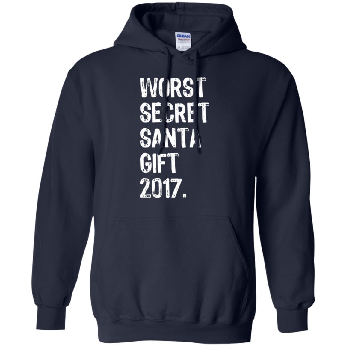 Christmas T-shirt Worst Secret Santa Gift 2017 Navy