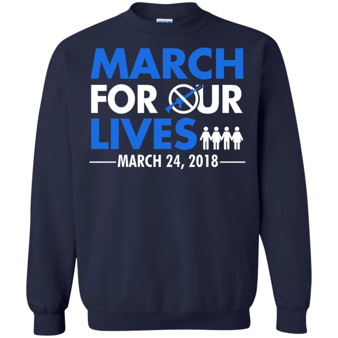 March For Our Lives March 24 2018 Gun Control T-shirt Navy
