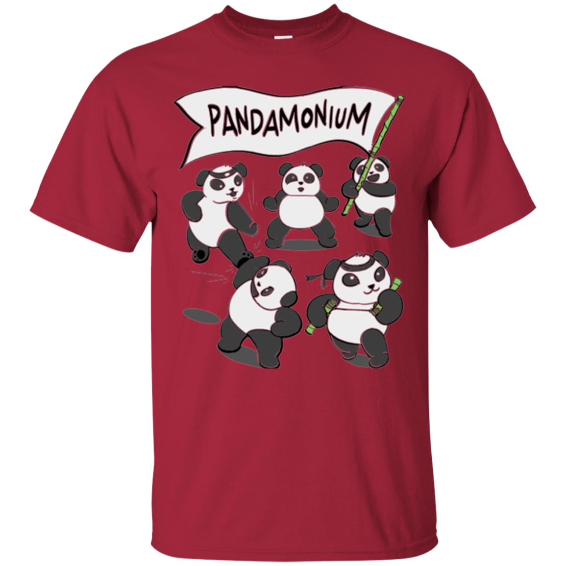 Panda Lovers T-shirt Pandamonium Cardinal