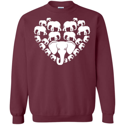 Elephant Lovers T-shirt Special Elephant Heart Maroon