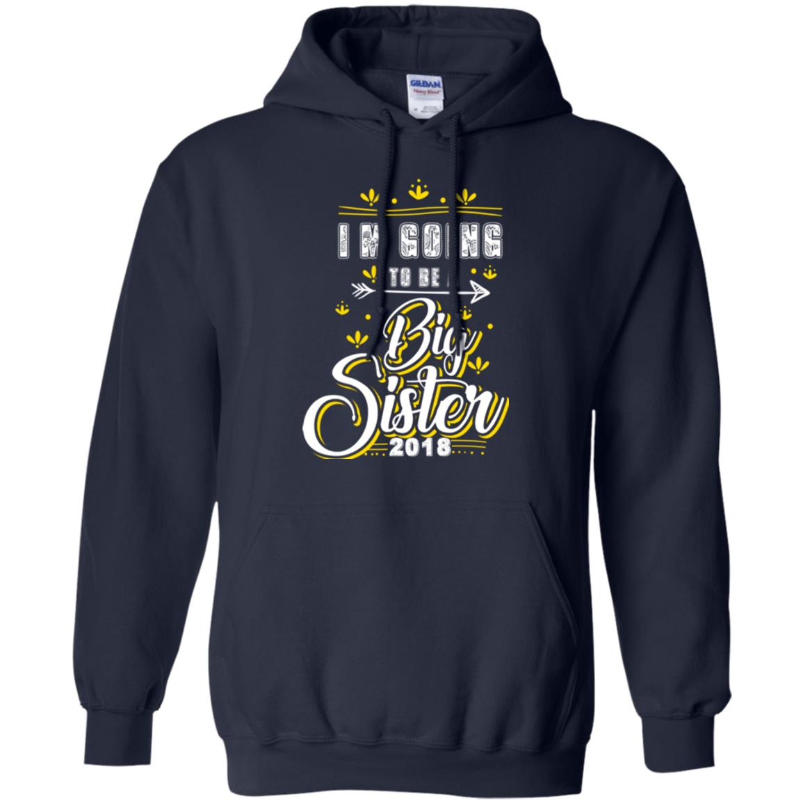 Family T-shirt I'm Going To Be A Big Sister 2018 Navy