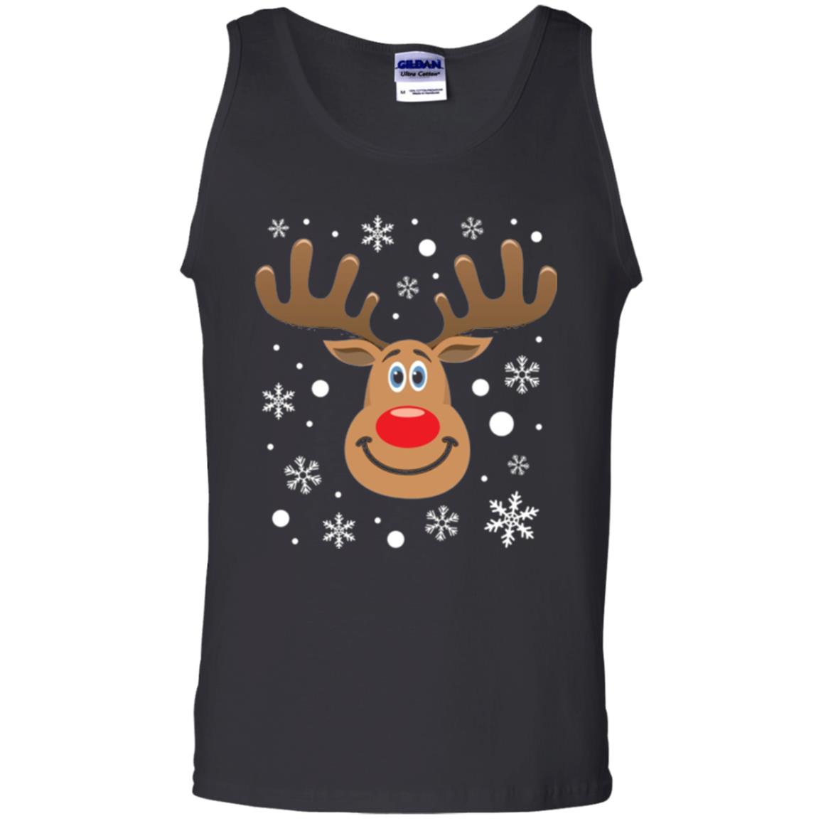 Christmas T-shirt Reindeer Merry Christmas Black