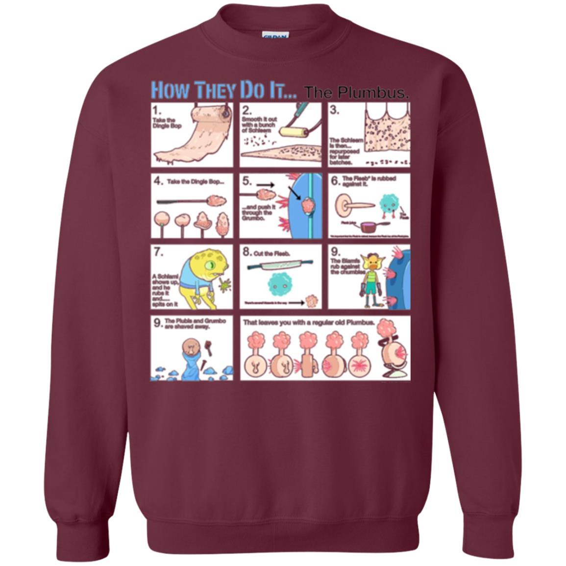 Film T-shirt How They Do Itthe Plumbus Maroon