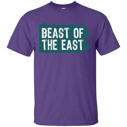 Pennsylvania State T-shirt East Beast Distressed Philadelphia Purple