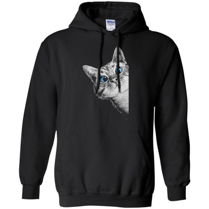 Cat Lovers T-shirt Cute Face Black