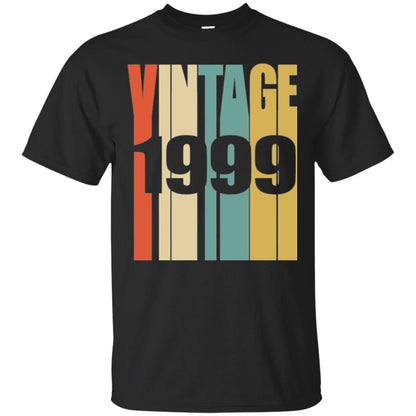 Brithday T-shirt Retro Vintage 1999 Black