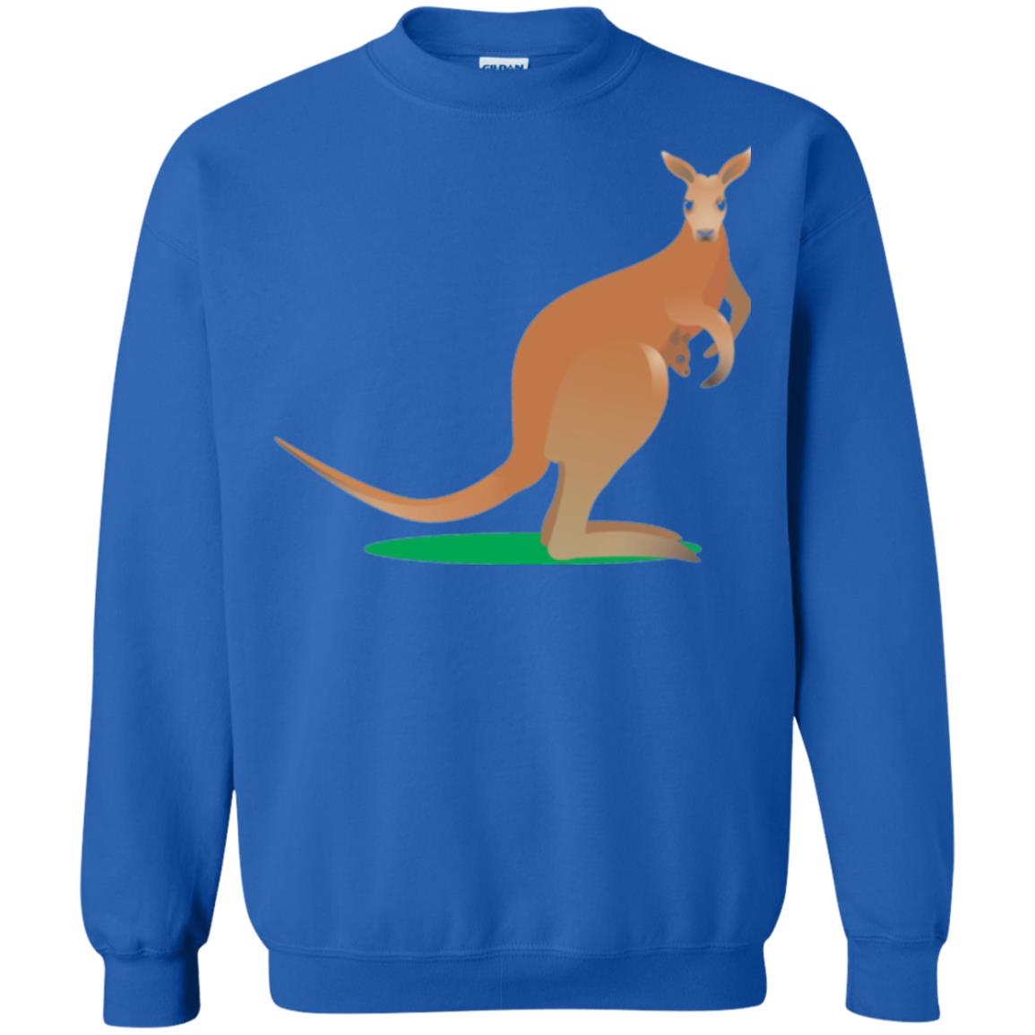 Mom Baby Kangaroo In Pouch Joey T-shirt Royal