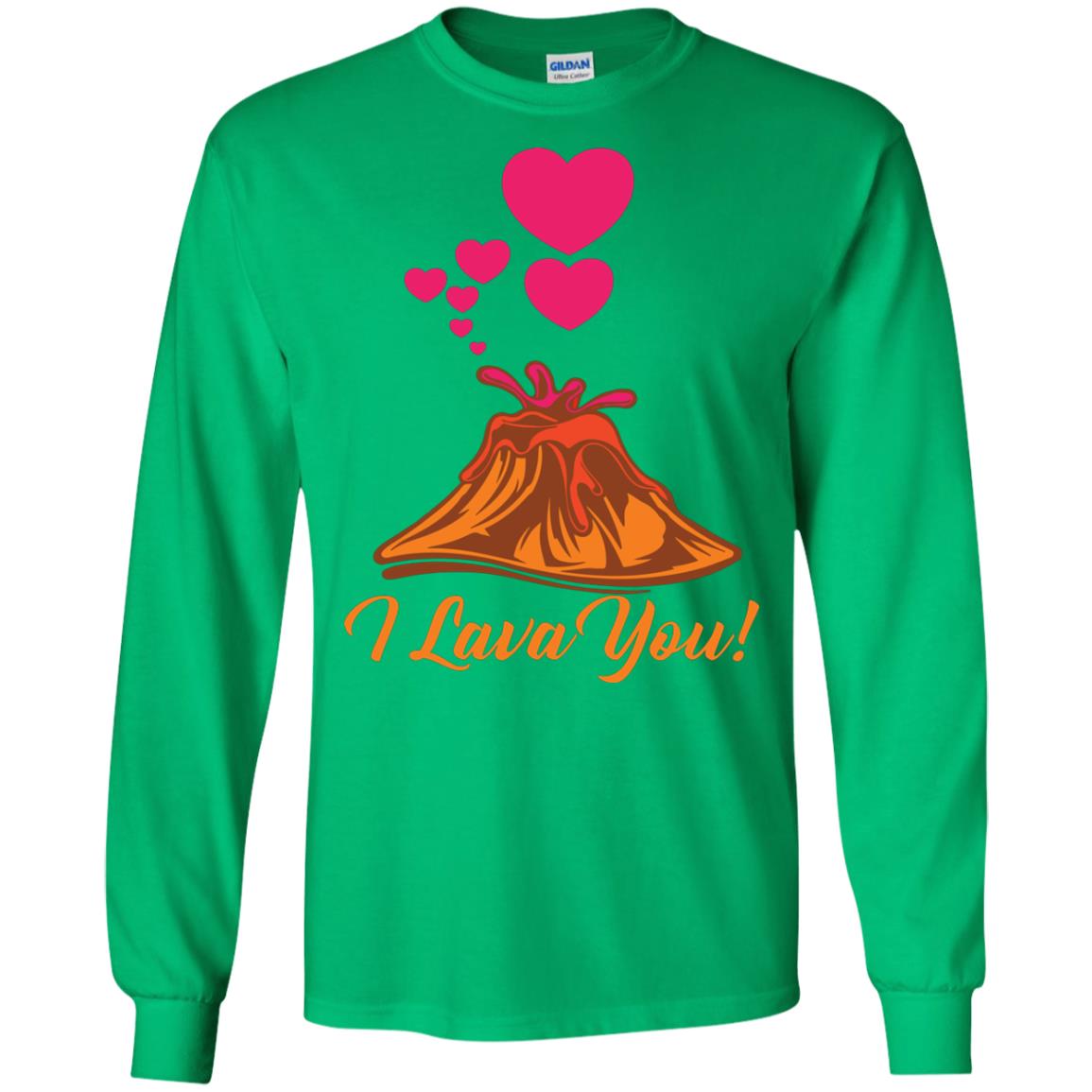 Valentines Day T-shirt I Lava You Irish Green