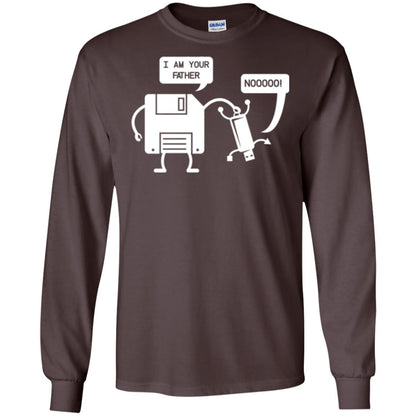 Usb Floppy Disk T-shirt I Am Your Father Dark Chocolate