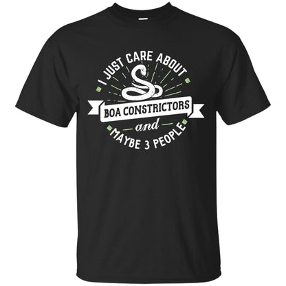 I Just Care About Boa Constrictors Boa Constrictors T-shirt Black
