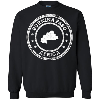Burkina Faso Africa Passport Stamp T-shirt Black