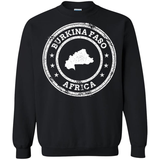 Burkina Faso Africa Passport Stamp T-shirt Black