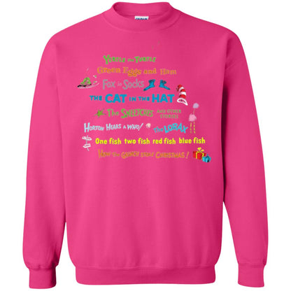 Dr. Seuss Book Title National Wear Red Day T-shirt Heliconia