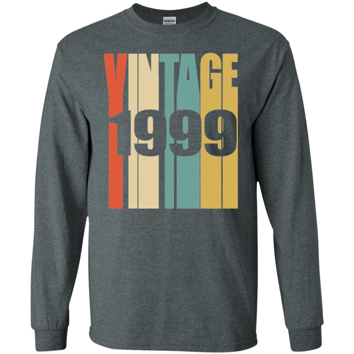 Brithday T-shirt Retro Vintage 1999 Dark Heather