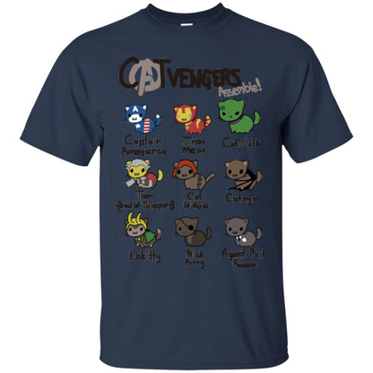 Catvengers Cat Lover Shirt Navy
