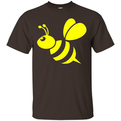 Yellow Honeybee Bee Lover T-shirt Dark Chocolate