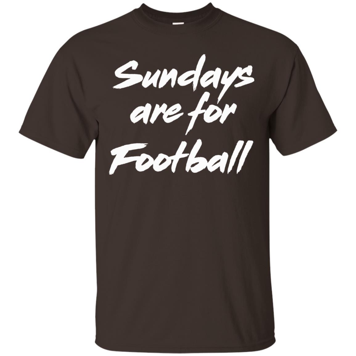 Football Lover T-shirt Sundays Are For Football Dark Chocolate