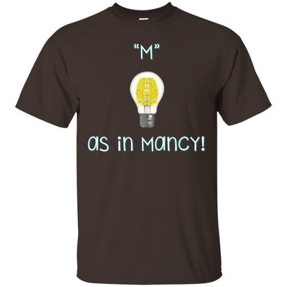 M As In Mancy T-shirt Dark Chocolate