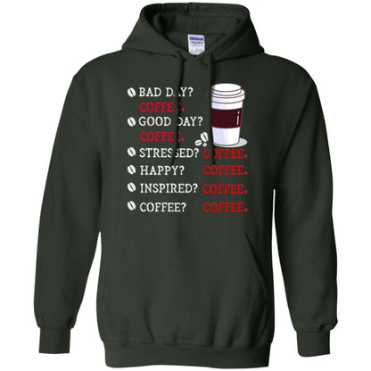 Coffee Idea Gift Shirt For Mens Womens Forest Green