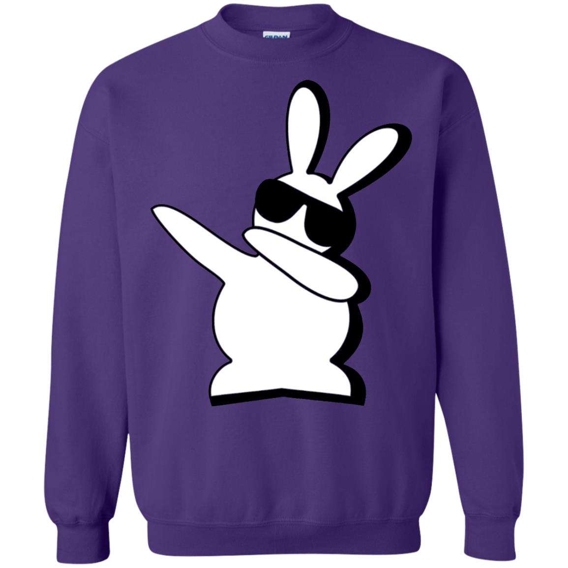Dabbing Hip Hop Bunny Easter Shirt Purple