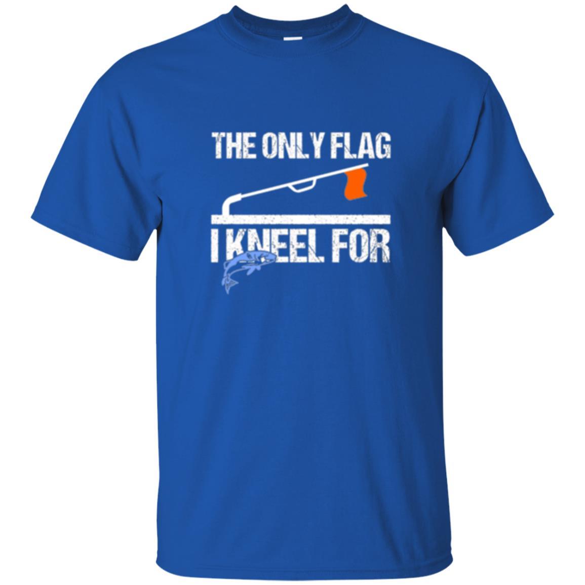 Fisherman T-shirt Ice Fishing Tip Up Flag T-shirt Royal