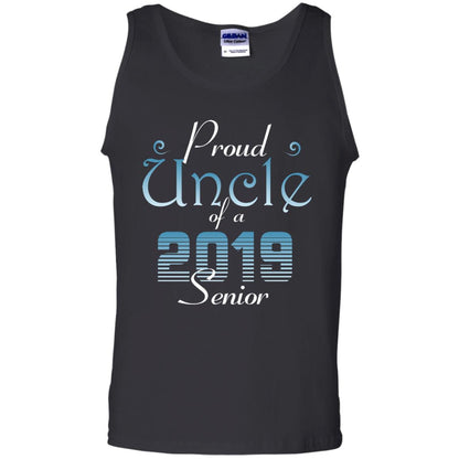 Proud Uncle Of 2019 Senior Uncle Shirt Black