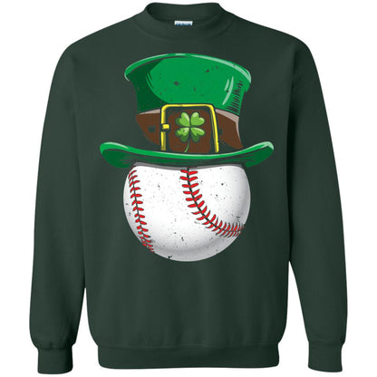 Leprechaun St. Patrick_s Day Baseball Ball T-shirt Forest Green