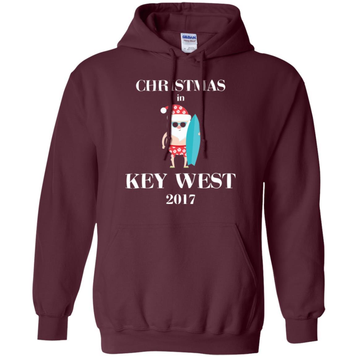 Family Vacation T-shirt Christmas In Key West 2017 Maroon