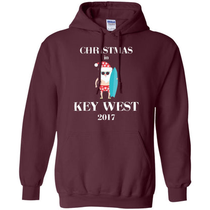 Family Vacation T-shirt Christmas In Key West 2017 Maroon