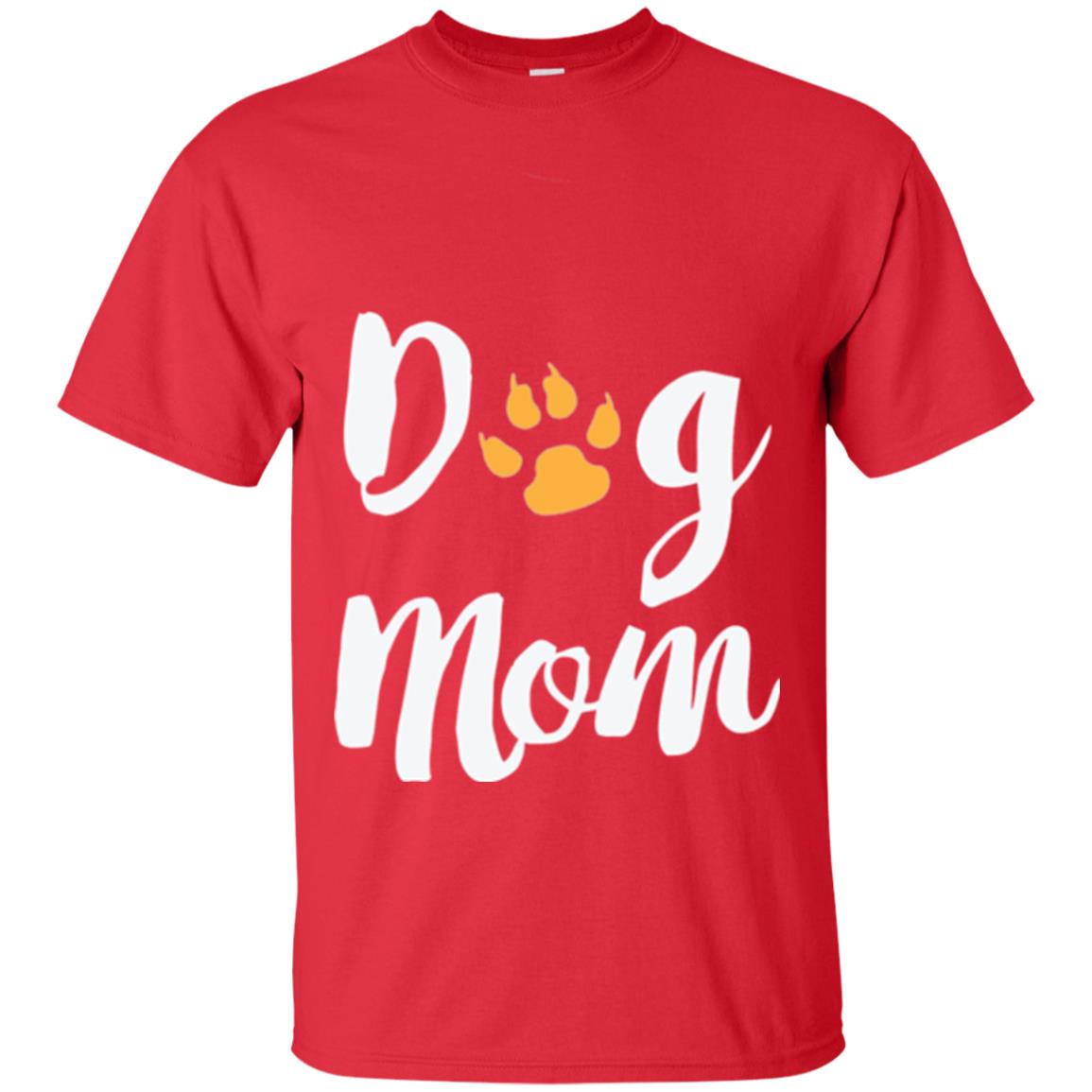 Dog Lovers T-shirt Dog Mom Red