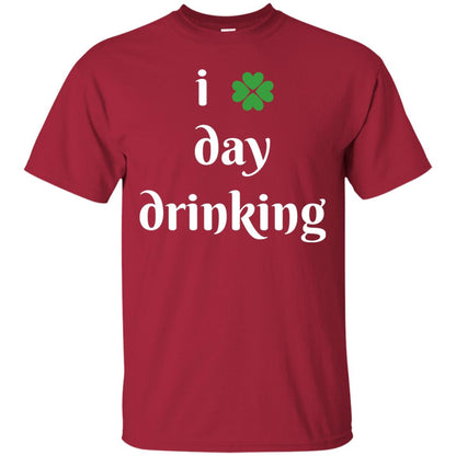 I Day Drinking Funny St Patricks Day T-shirt Cardinal