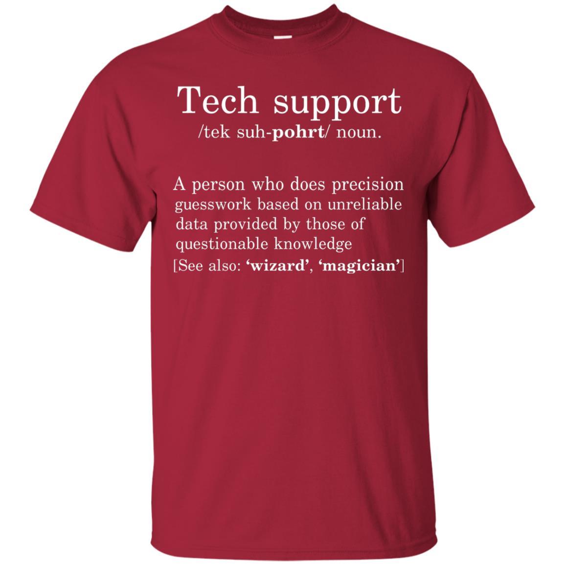 Computer Nerd T-shirt Tech Support Definition Cardinal
