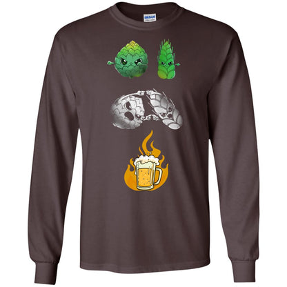 Beer Lover T-shirt Beer Fusion Flags Dark Chocolate
