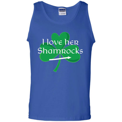Saint Patrick_s Day T-shirt I Love Her Shamrocks Royal