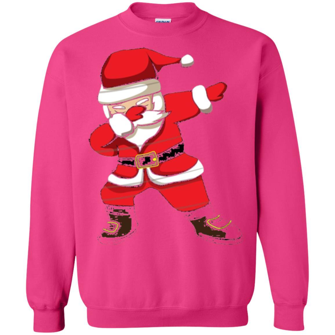 Christmas T-shirt Dabbing Santa Christmas T-shirt Heliconia
