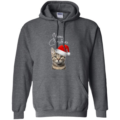 Cat Lovers T-shirt Merry Christmas Dark Heather