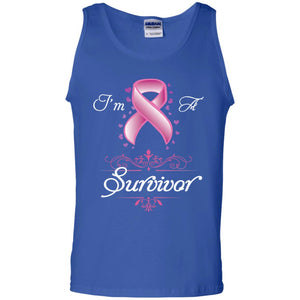 I Am A Survivor Breast Cancer Awareness ShirtG220 Gildan 100% Cotton Tank Top