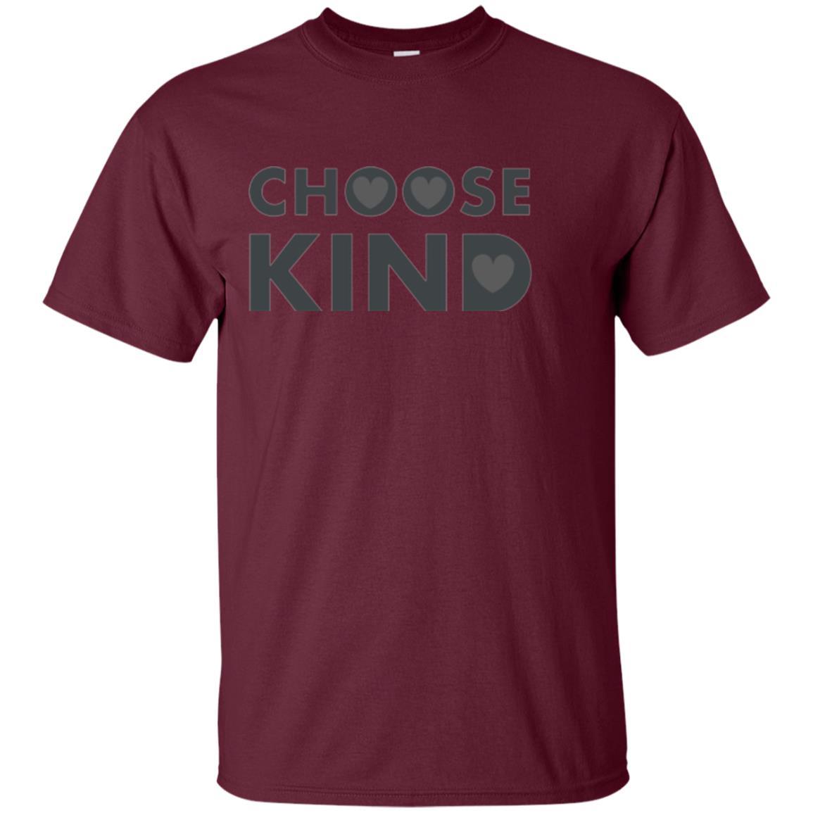 Anti Bullying T-shirt Choose Kind Maroon