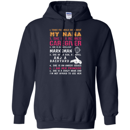 Family T-Shirt 6 Things You Should Know About My Nana Navy