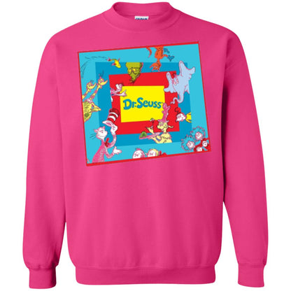 Dr. Seuss Character National Wear Red Day T-shirt Heliconia