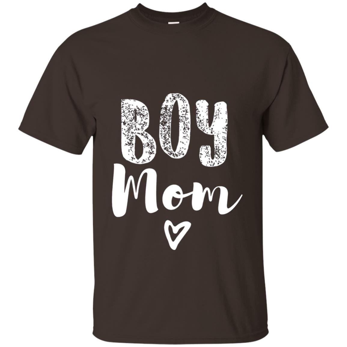 Cute Boy Mom T-shirt Dark Chocolate