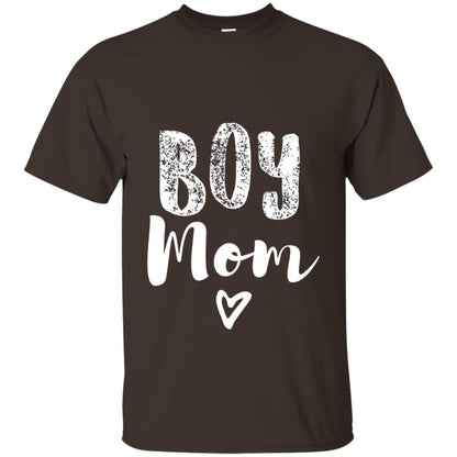 Cute Boy Mom T-shirt Dark Chocolate