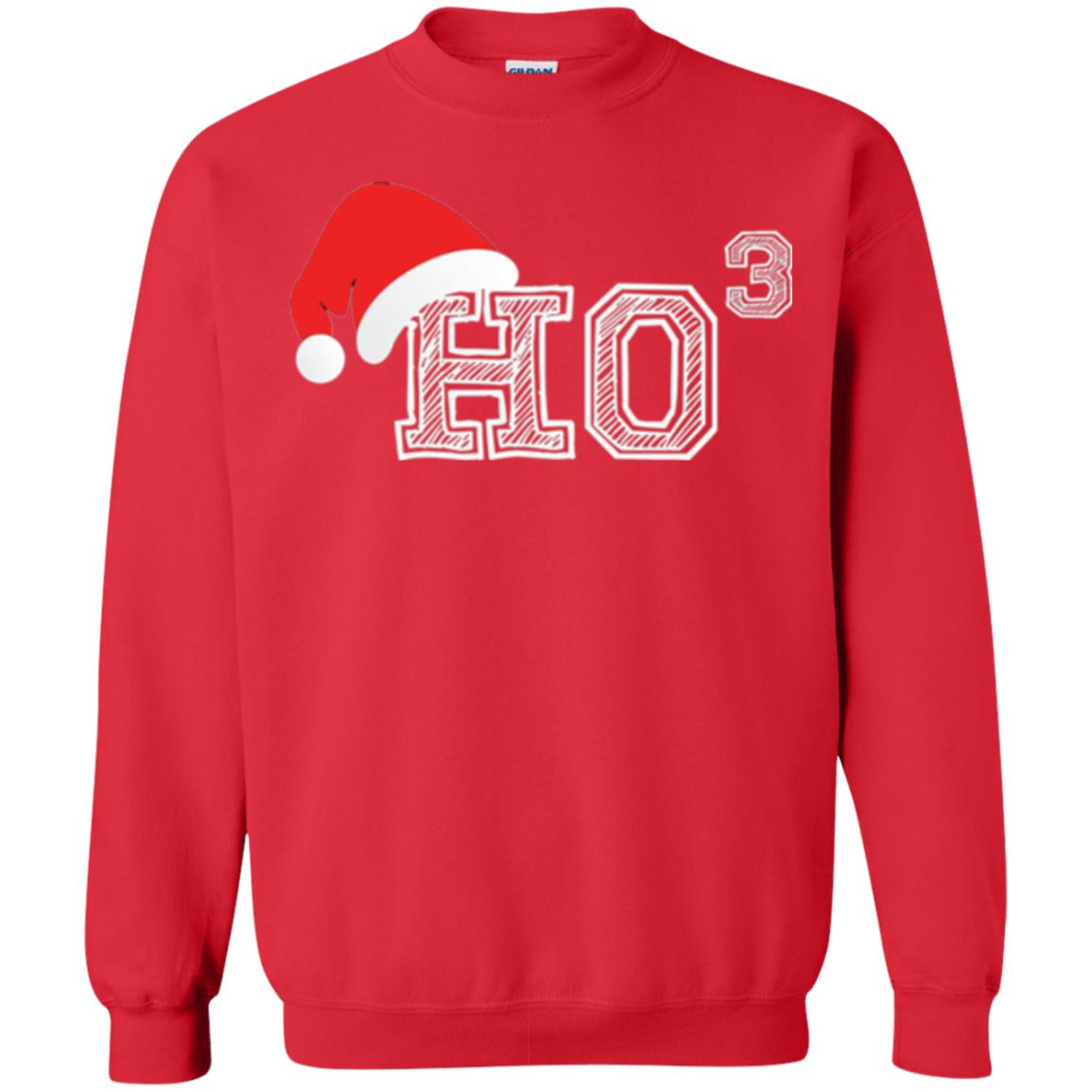 Christmas T Shirt Ho Ho Ho X 3 Third Power Red