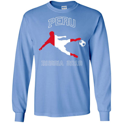Soccer Lovers T-shirt Peru Russia In 2018 Carolina Blue