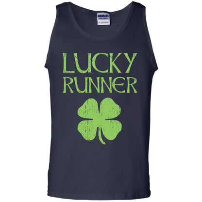 Irish Running Lucky Runners St. Patrick_s Day T-shirt Navy