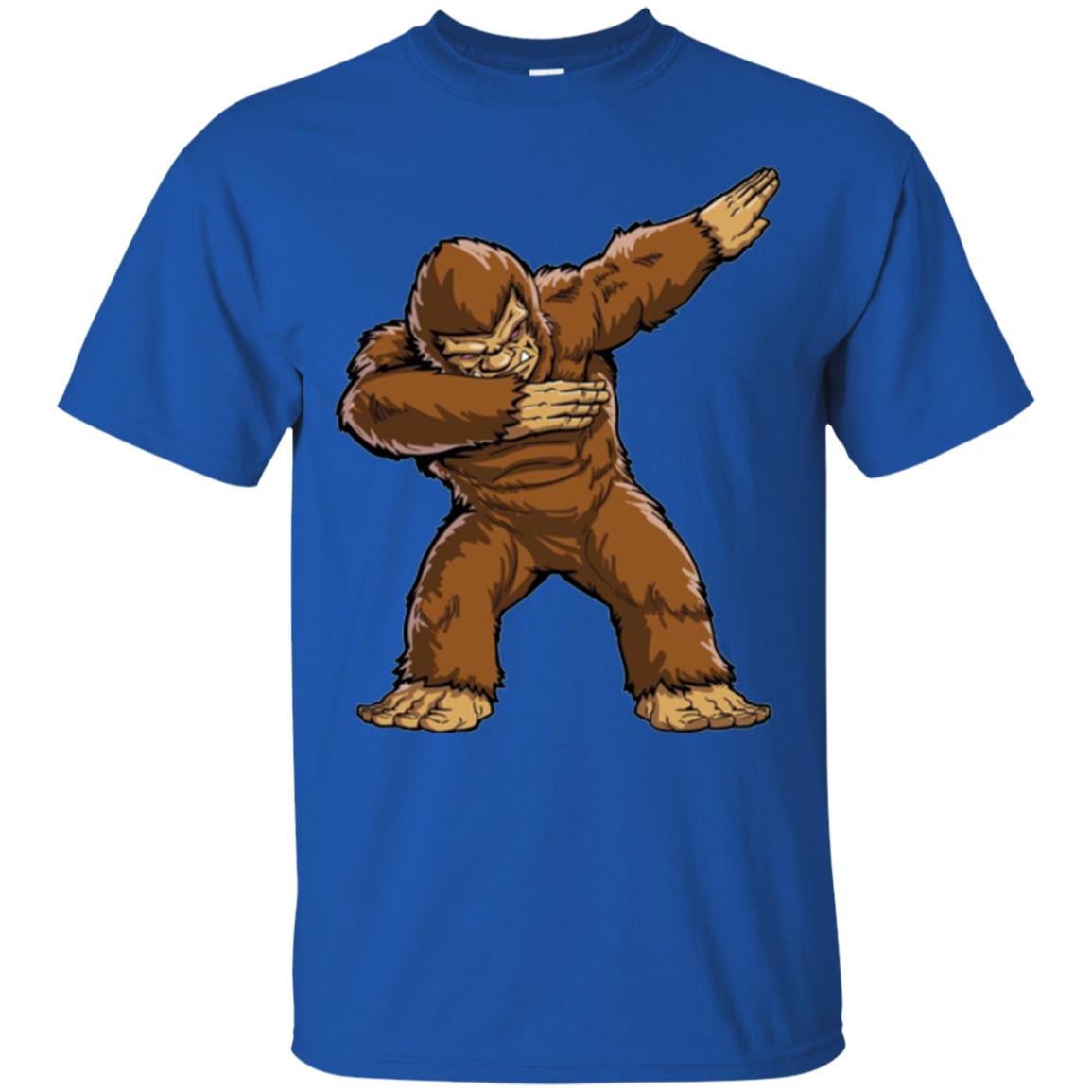 Monkey T-shirt Bigfoot Sasquatch Dabbing Royal