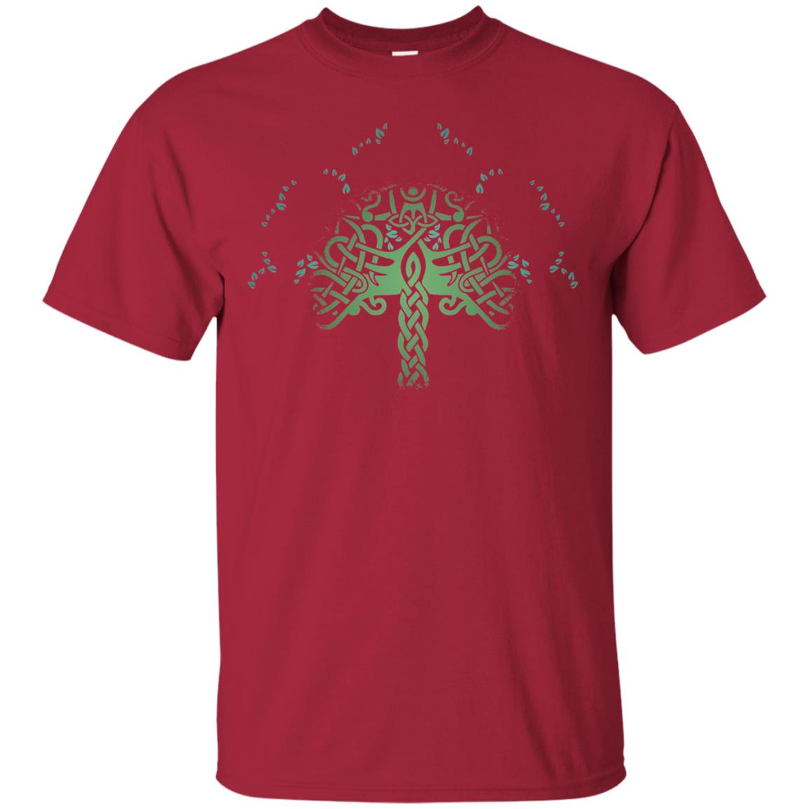 Viking Celtic Knotwork Tree Of Life T-shirt Cardinal