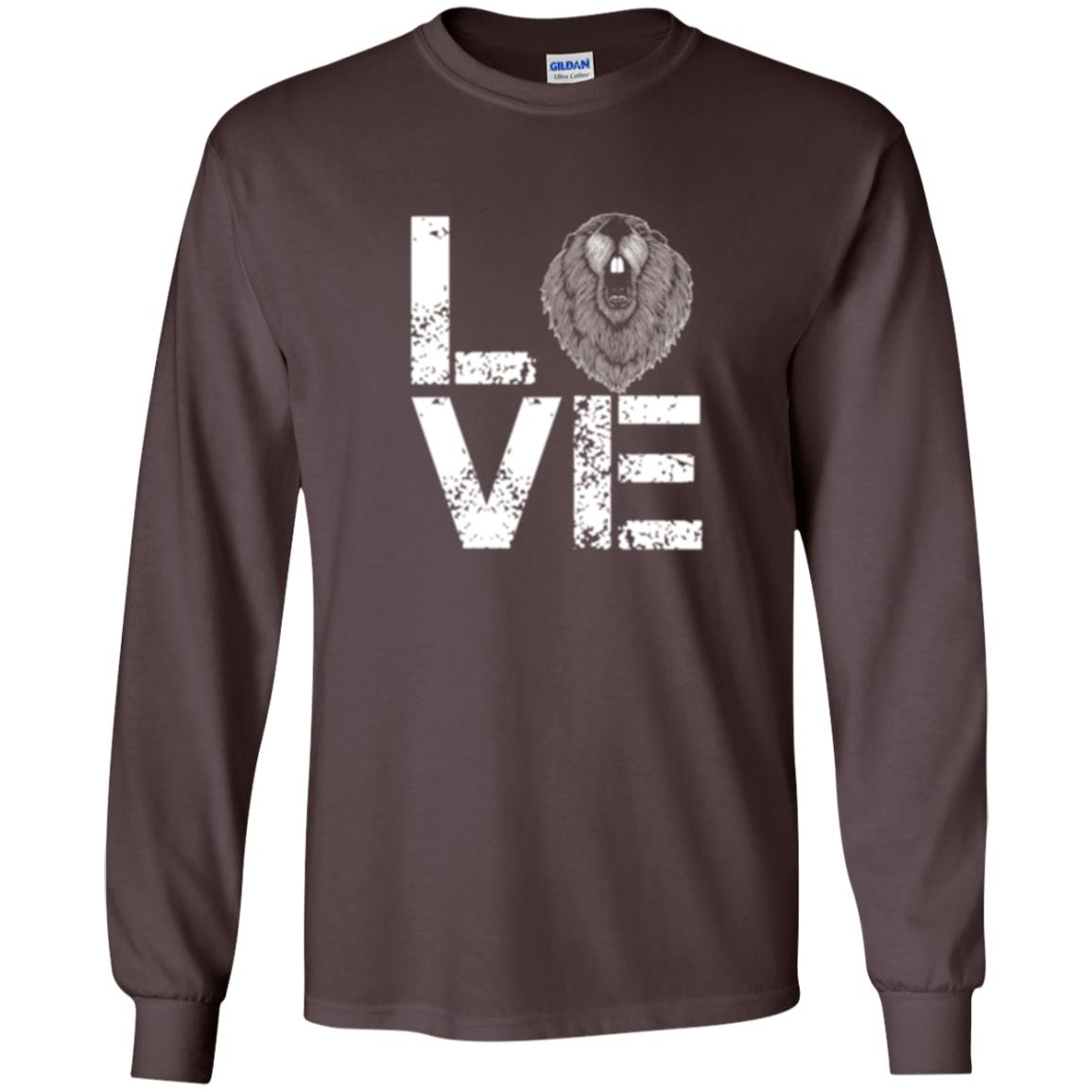 Beaver T-shirt Love Beaver Dark Chocolate