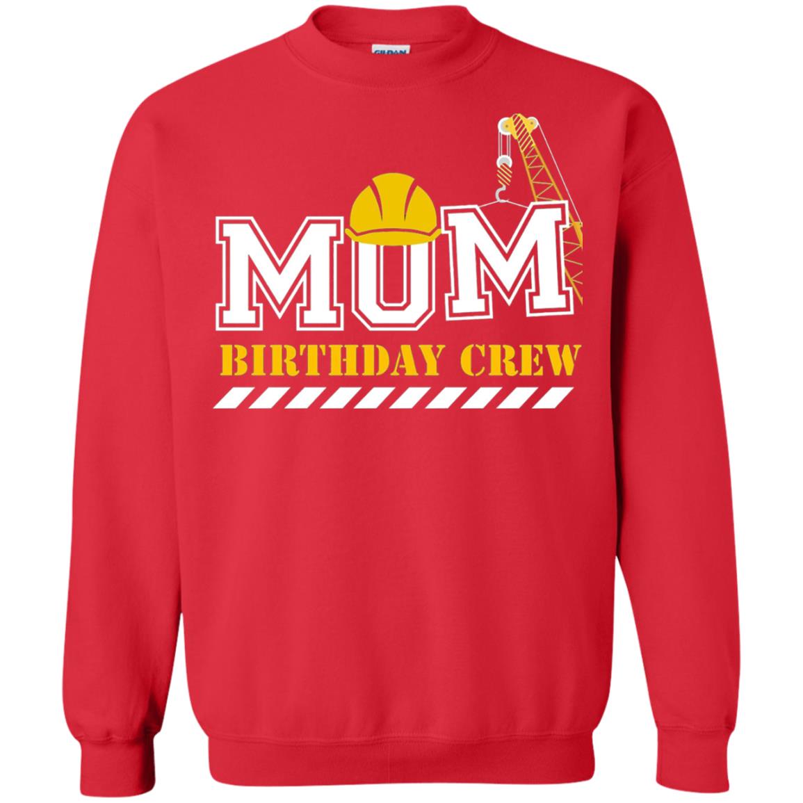 Mom Birthday Crew Mommy T-shirt Red