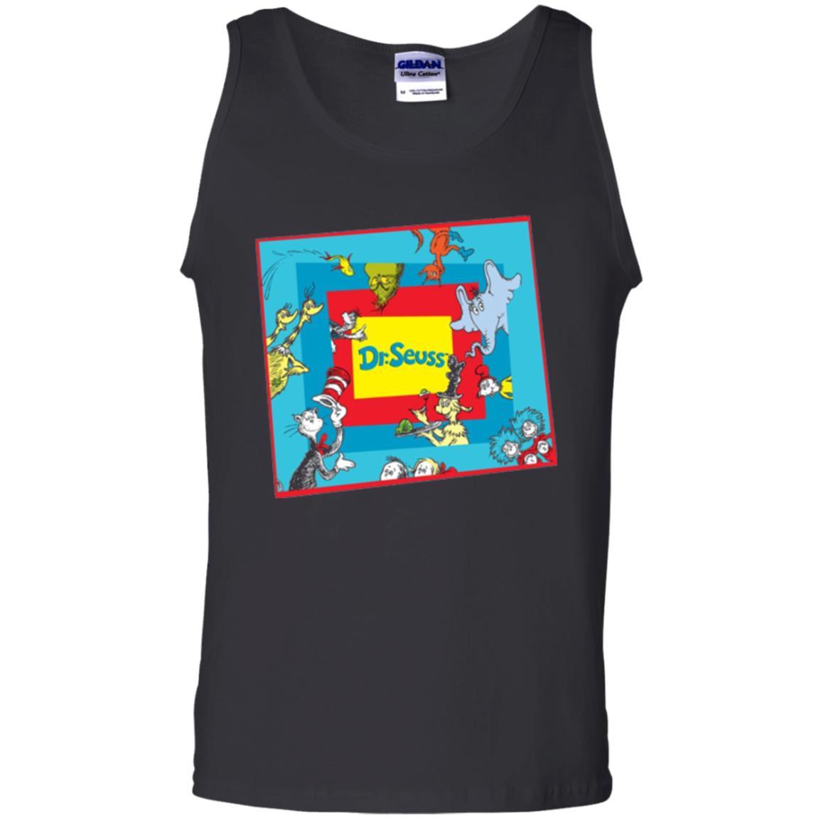 Dr. Seuss Character National Wear Red Day T-shirt Black